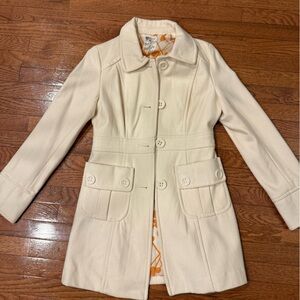 Tulle Cream Women's Coat